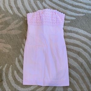 Lilly Pulitzer Strapless Gingham Mini Dress Size 2